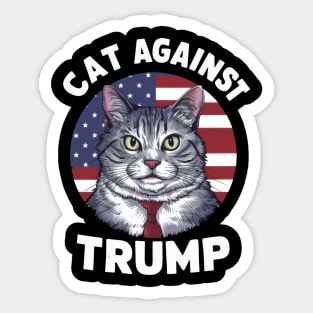 Cats Against Trump Sticker